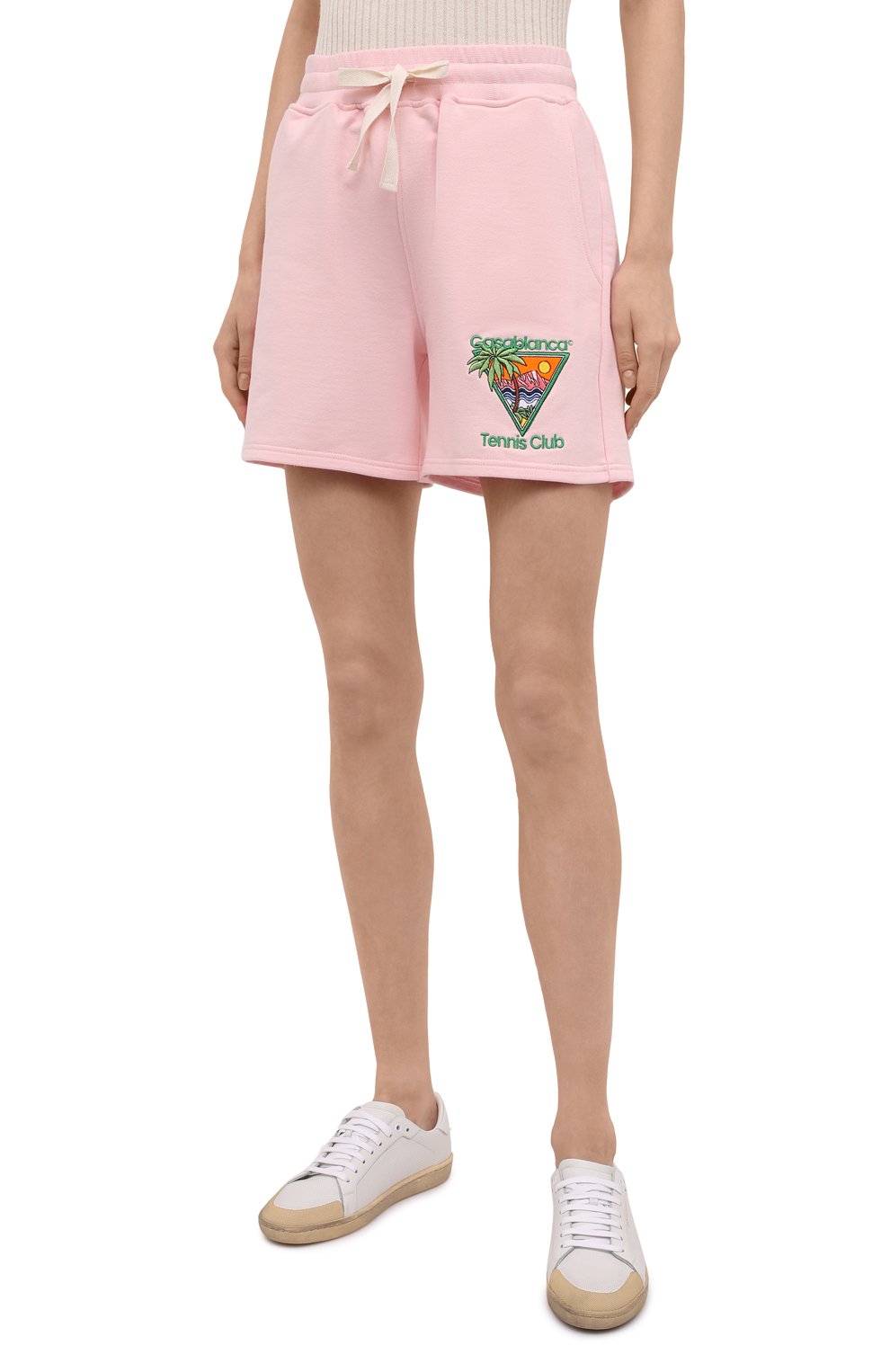 Хлопковые шорты CASABLANCA, арт. WS21-JTR-037 PINK - TENNIS CLUB IC0N, фото 3