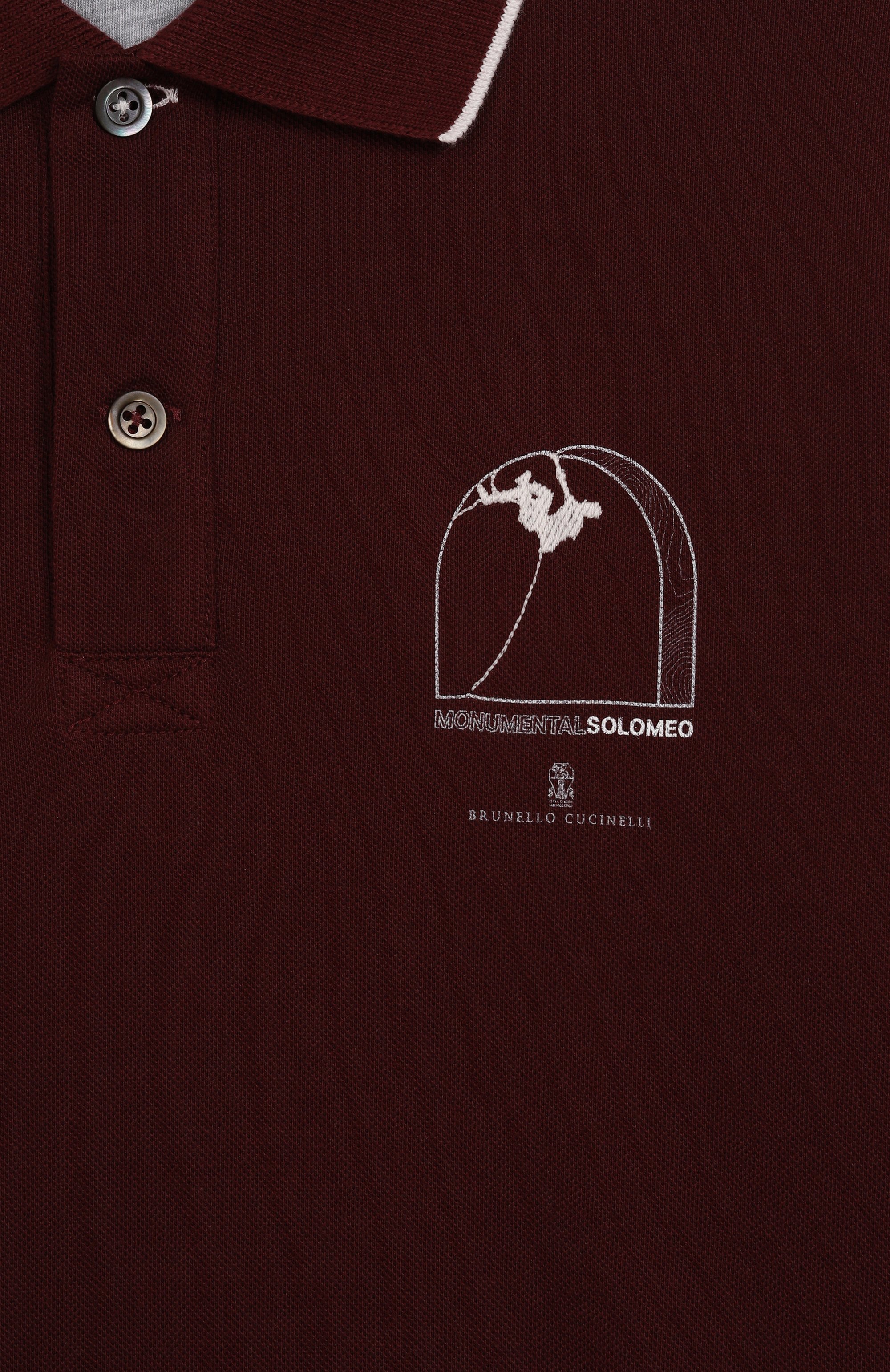 Хлопковое поло BRUNELLO CUCINELLI, арт. BE854T327C, фото 3