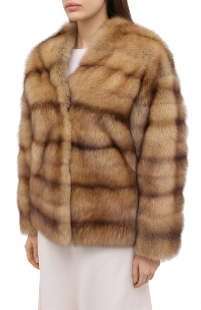 Шуба из меха соболя VALENTINO, арт. UF3FBA103GF, фото 3