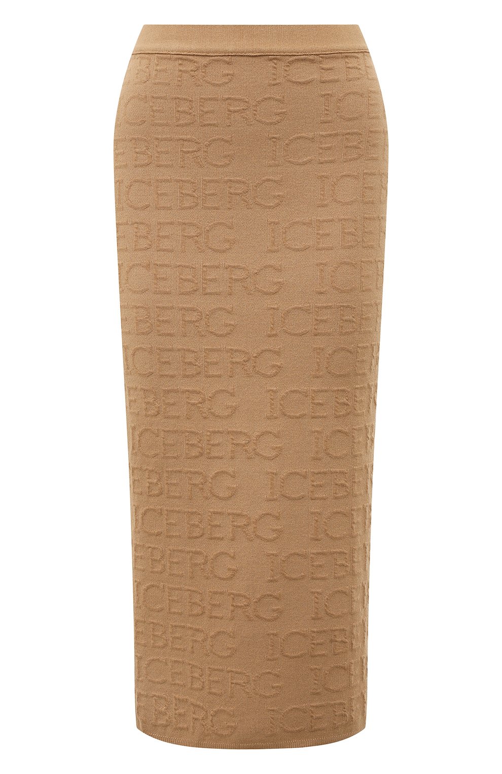 Юбка из вискозы и хлопка ICEBERG бежевого цвета по цене 42400 руб., арт. 22I I2P0/AC01/7089, фото 1 Юбка из вискозы и хлопка ICEBERG, арт. 22I I2P0/AC01/7089, фото 1