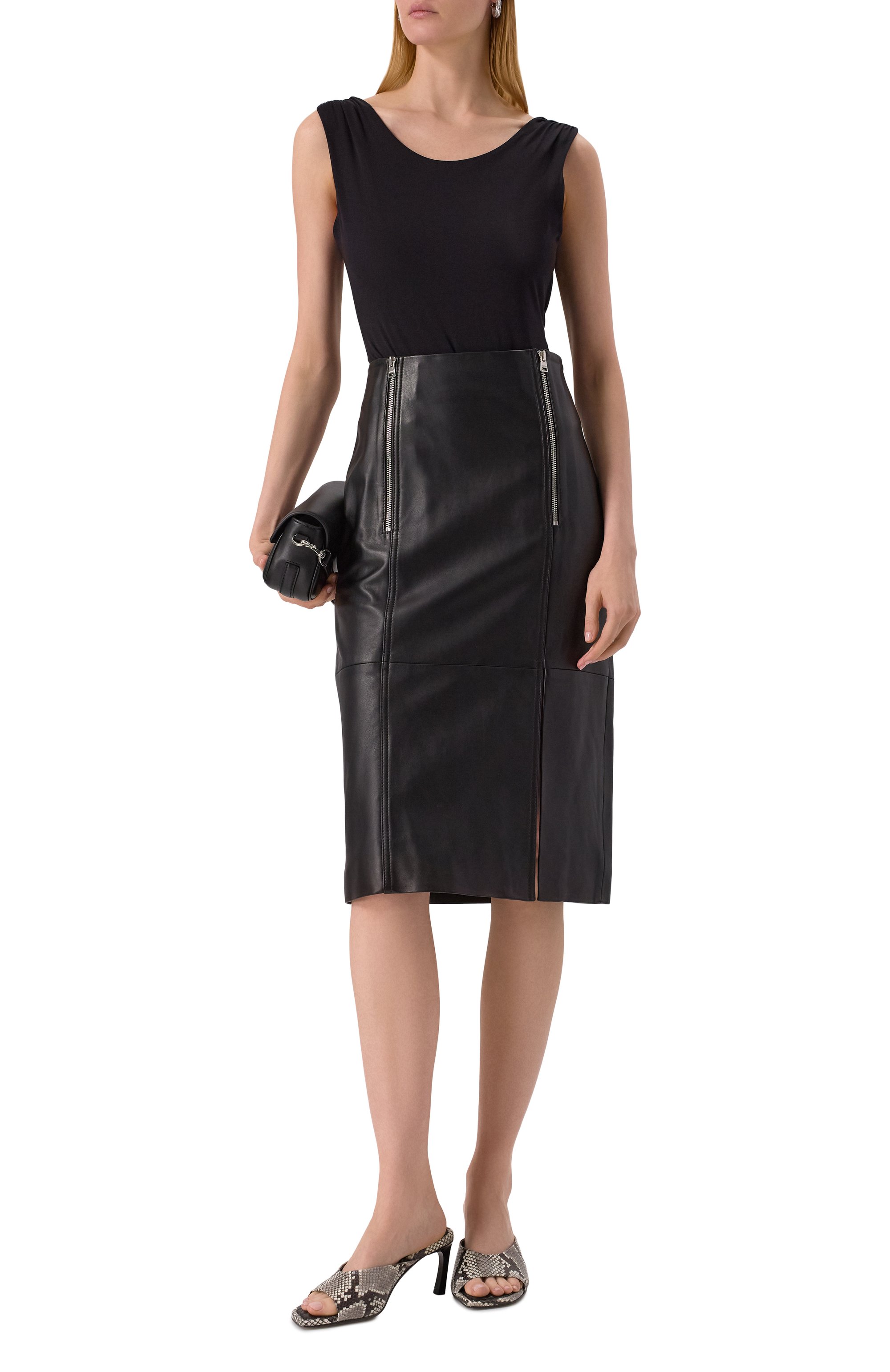 Кожаная юбка HUGO, арт. 50542308, фото 2