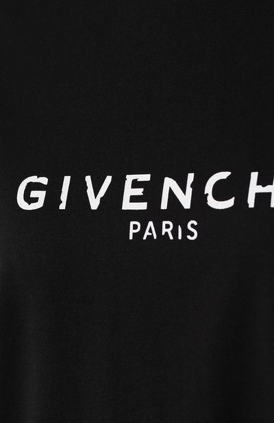 Хлопковая футболка GIVENCHY черного цвета по цене 38950 руб., арт. BW70603Z0Y, фото 5 Хлопковая футболка GIVENCHY, арт. BW70603Z0Y, фото 5