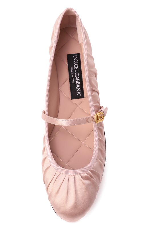 Текстильные балетки Vally Dolce & Gabbana CB0257/AD160 Розовый  CB0257/AD160 Фото 6