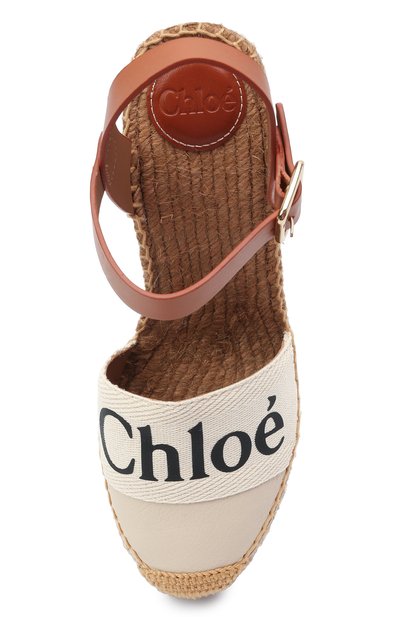 Комбинированные босоножки woody CHLOÉ, арт. CHC21U448R4, фото 5