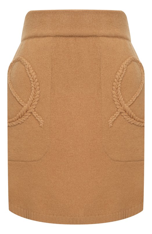 Юбка из шерсти и кашемира Elie Saab SK256/CK015 Бежевый SK256/CK015