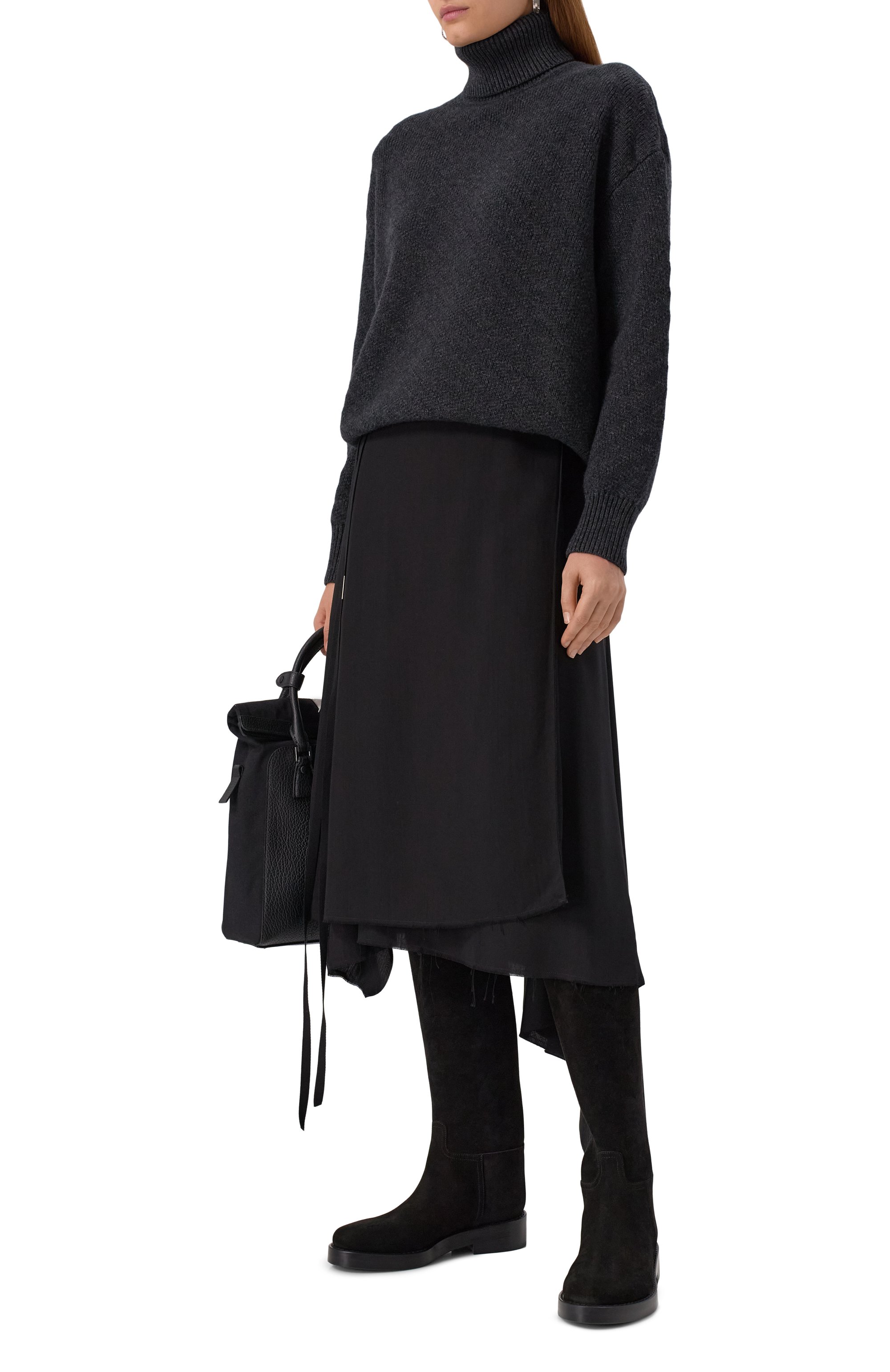 Замшевые сапоги stan ANN DEMEULEMEESTER, арт. B0010078/LT147, фото 2