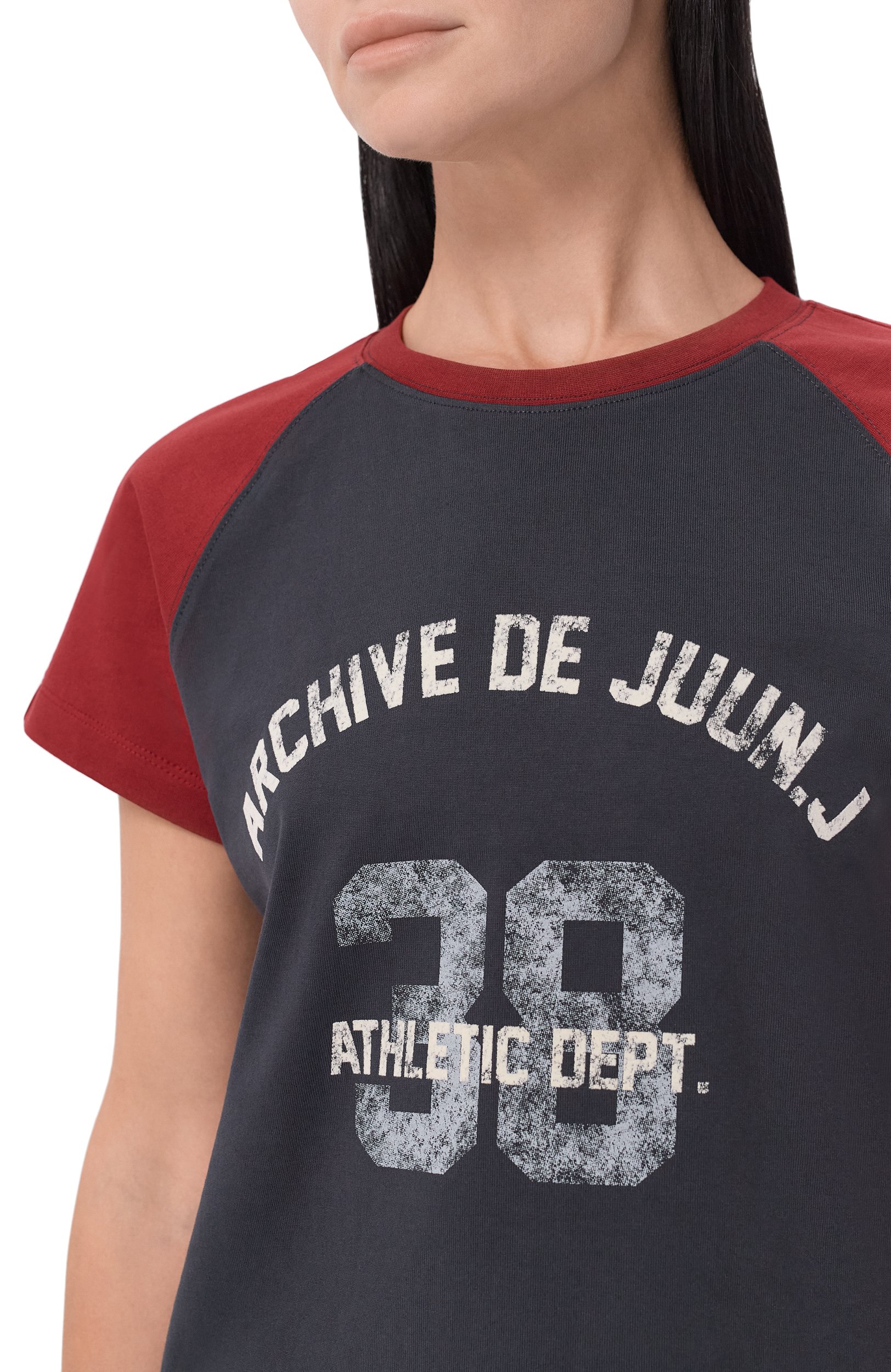 Хлопковая футболка JUUN.J разноцветного цвета по цене 37600 руб., арт. JW6842WN1, фото 5 Хлопковая футболка JUUN.J, арт. JW6842WN1, фото 5