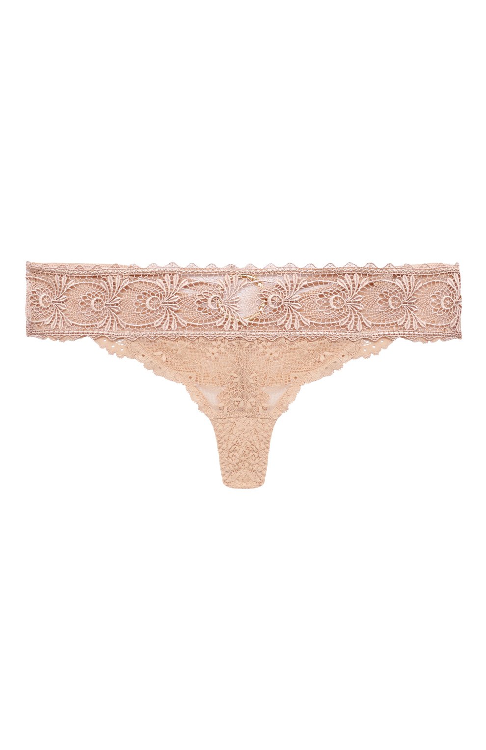 Трусы-стринги AUBADE бежевого цвета по цене 17100 руб., арт. LE26, фото 1 Трусы-стринги AUBADE, арт. LE26, фото 1