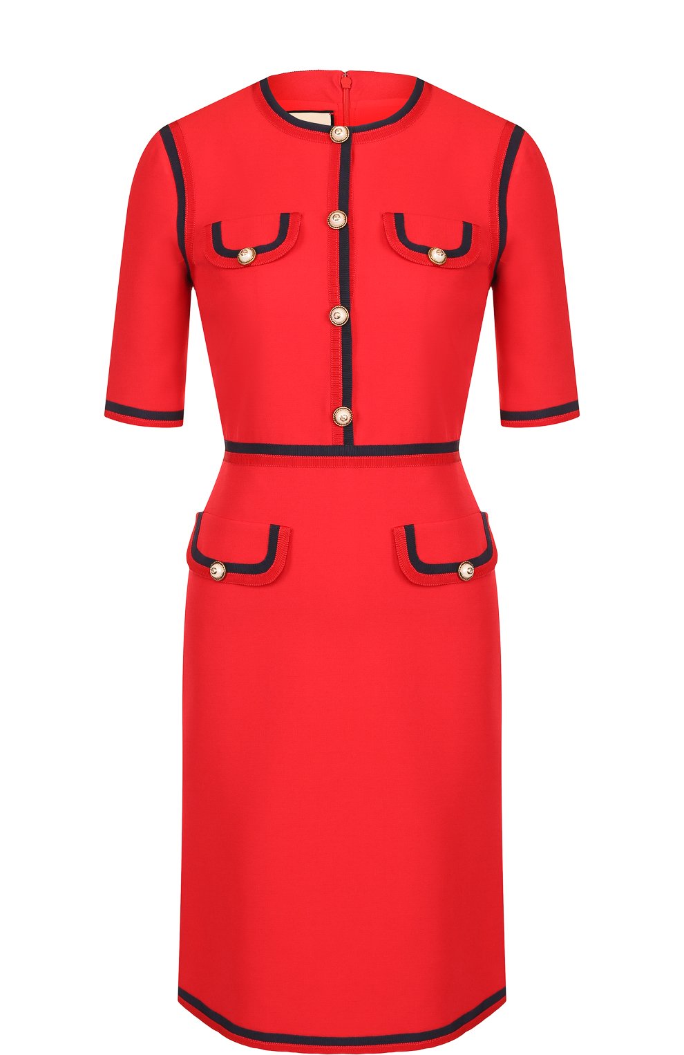 Приталенное мини-платье из смеси шерсти и шелка GUCCI, арт. 475850/ZHM88, фото 1