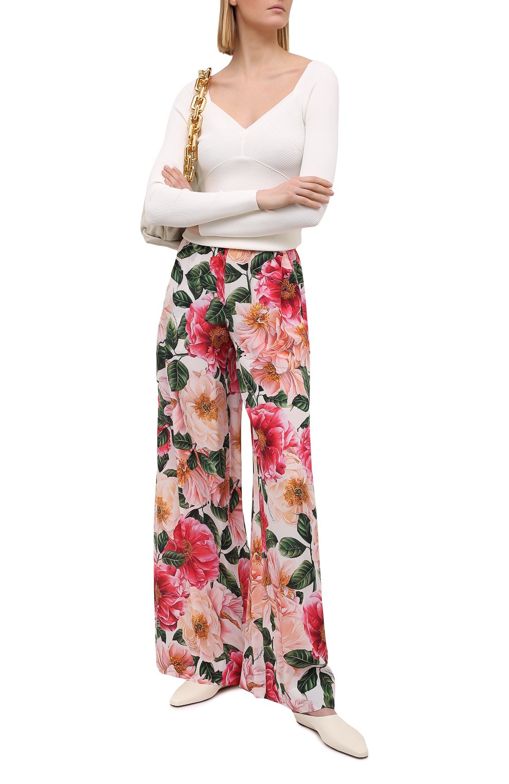 Шелковые брюки DOLCE & GABBANA, арт. FTBT3T/IS1E3, фото 2