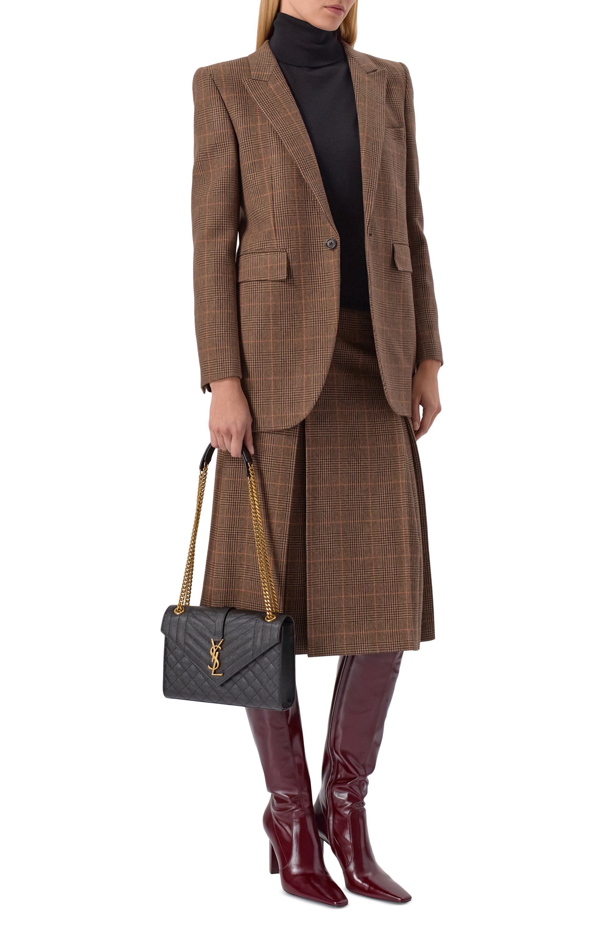 Сумка envelope medium SAINT LAURENT, арт. 600185/B0W97, фото 7