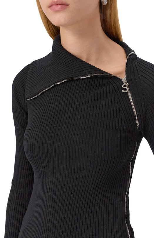 Шерстяная водолазка Sportmax PINNA Чёрный  PINNA Фото 5