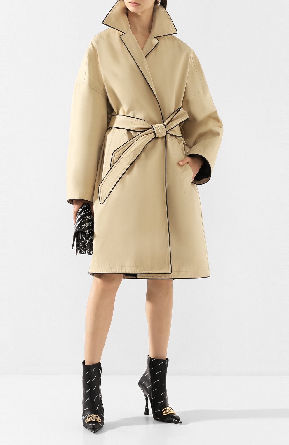 Хлопковый плащ BALENCIAGA, арт. 607491/TAP01, фото 2