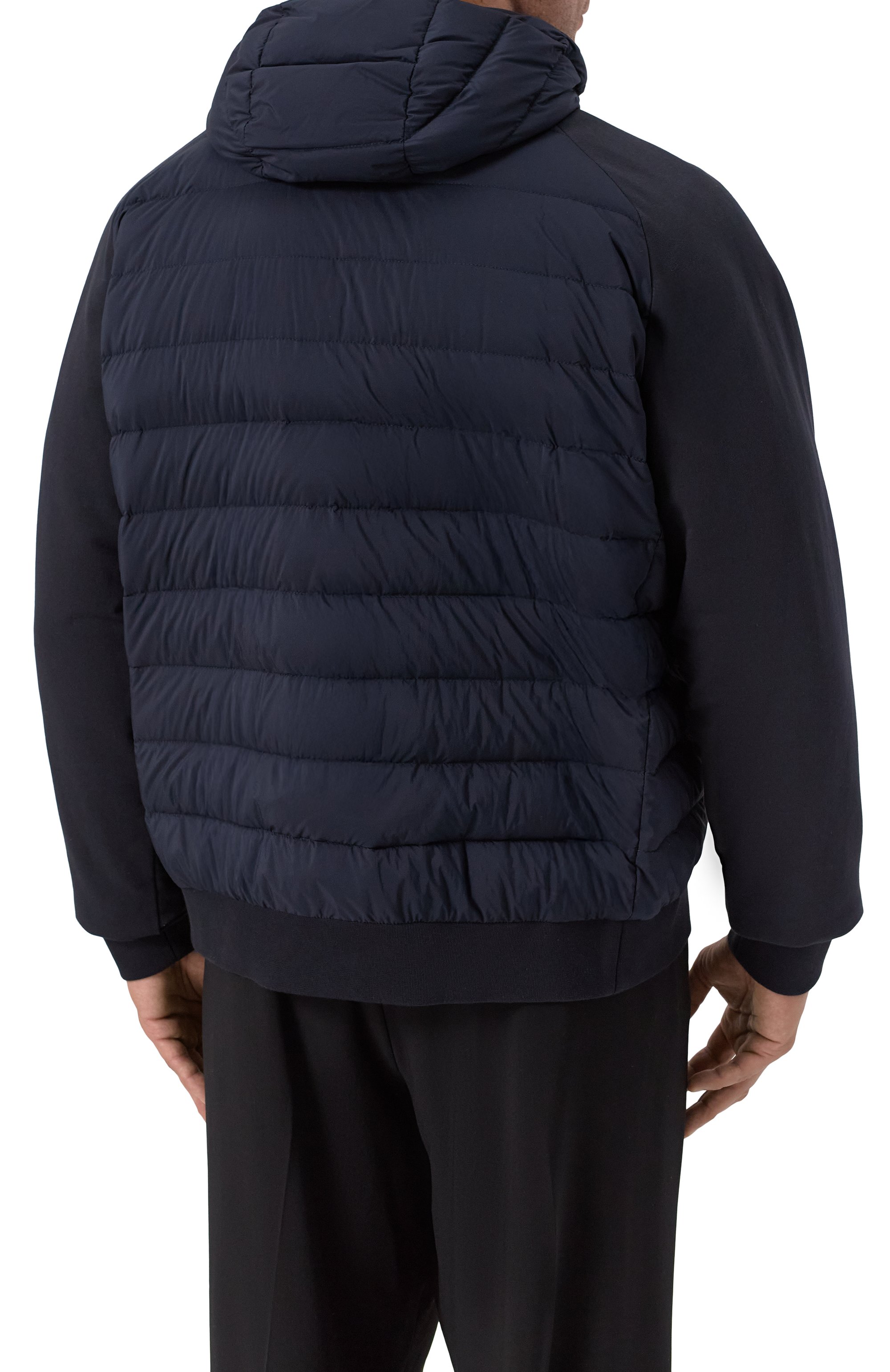 Комбинированный бомбер verucci-s3f MOORER темно-синего цвета по цене 162500 руб., арт. VERUCCI/S3F, фото 4 Комбинированный бомбер verucci-s3f MOORER, арт. VERUCCI/S3F, фото 4