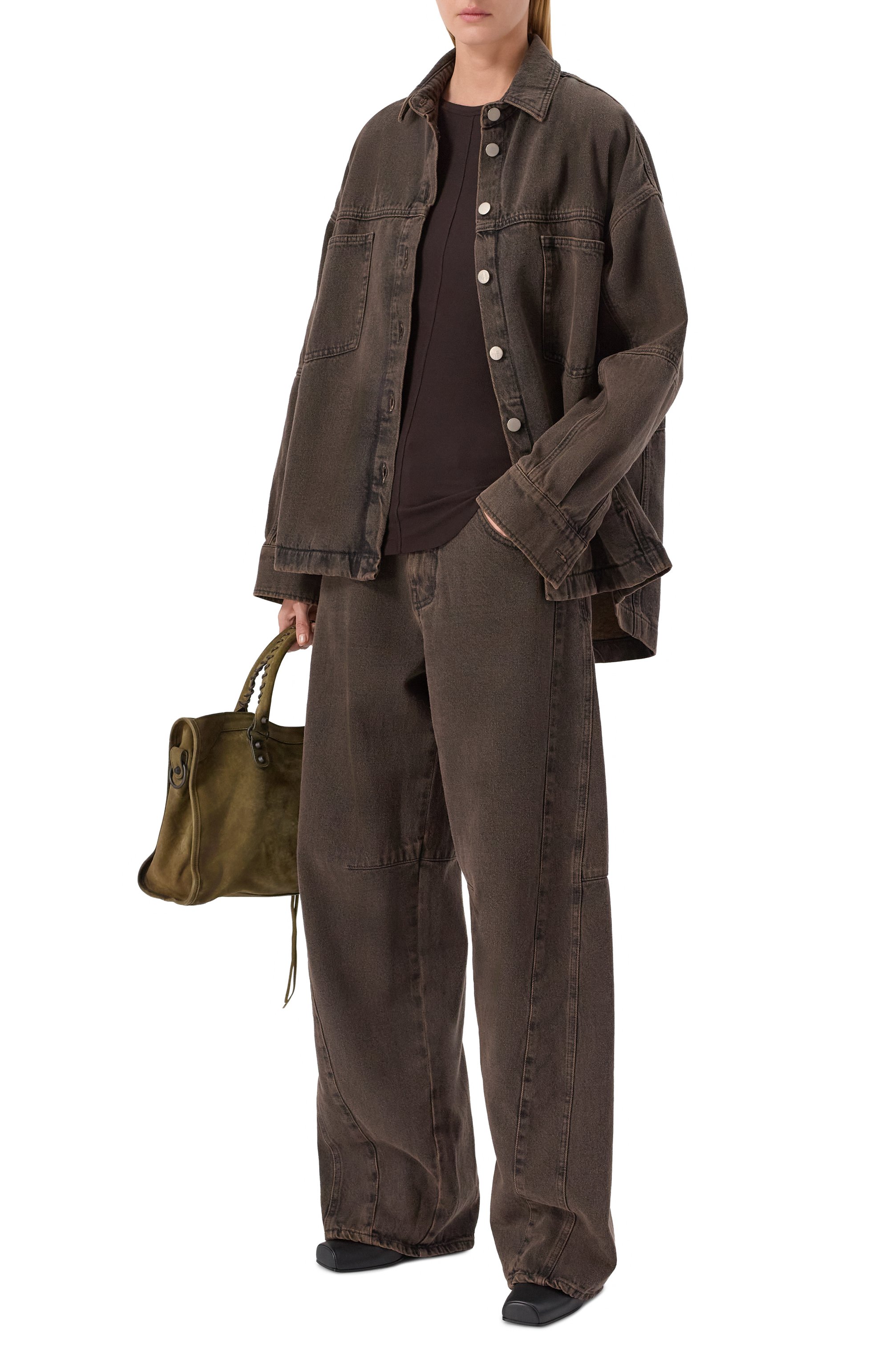 Джинсовая рубашка ANDREA YA'AQOV, арт. 25WDEN64/C0TT0N, фото 2