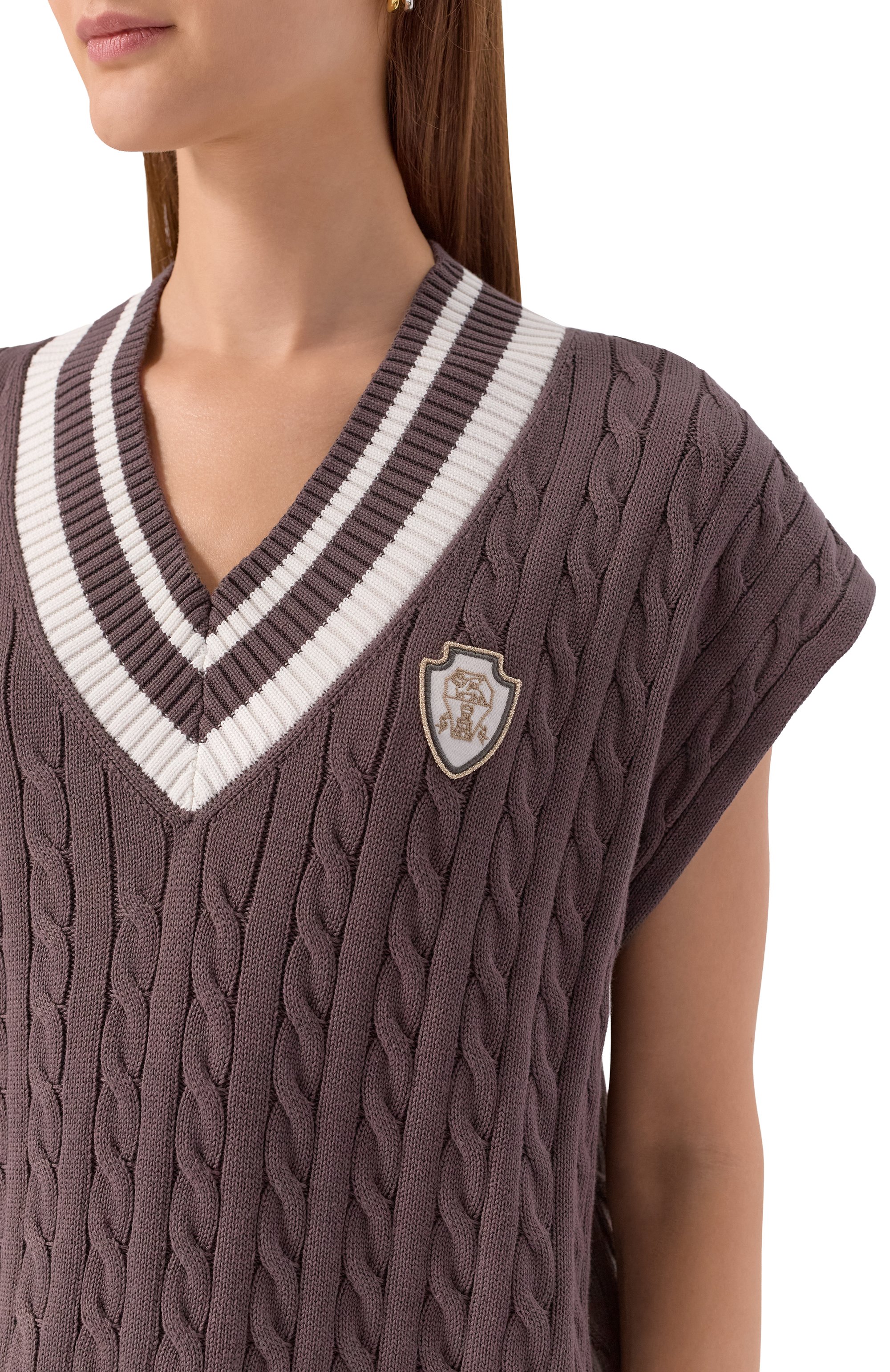 Хлопковый жилет BRUNELLO CUCINELLI, арт. M19756522, фото 5