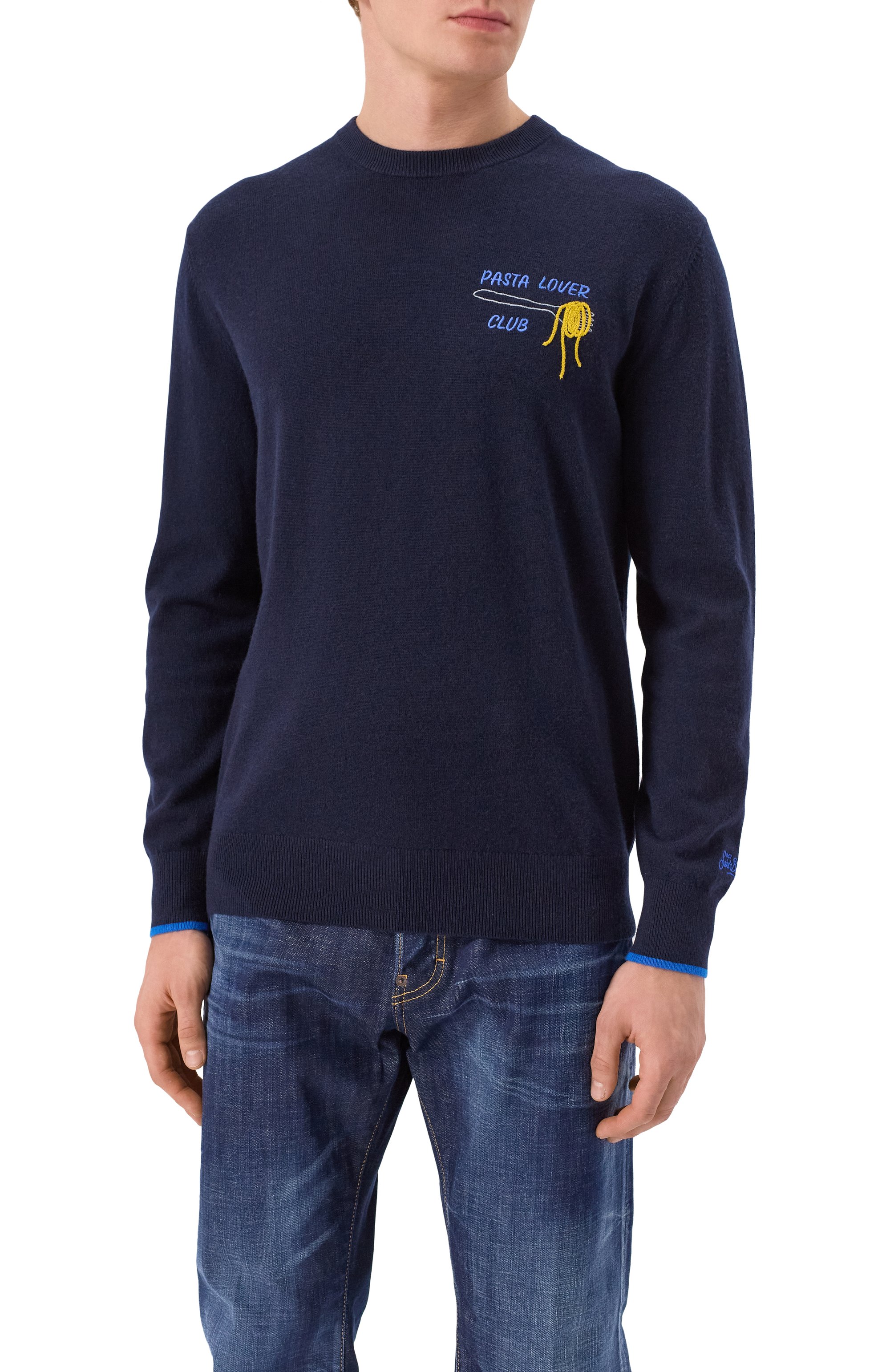 Джемпер из шерсти и вискозы MC2 SAINT BARTH, арт. STBM HER0N LIGHT/HER0005/DNDS17, фото 3