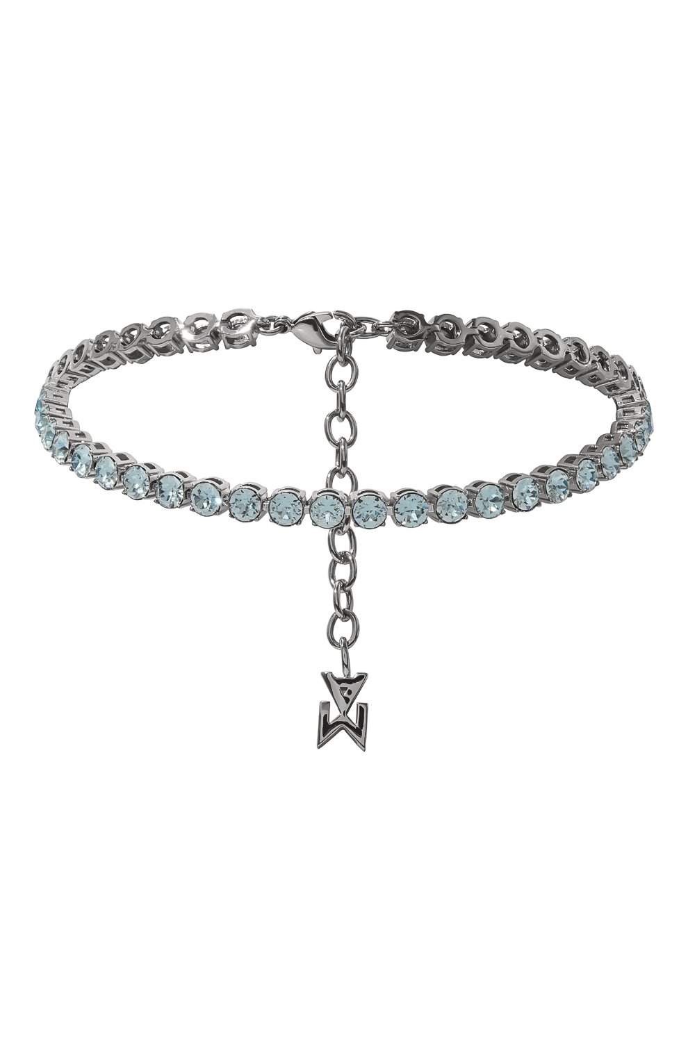 Анклет tennis AMINA MUADDI, арт. TENNIS ANKLET/CRYSTALS SILVER BASE/SWA, фото 1
