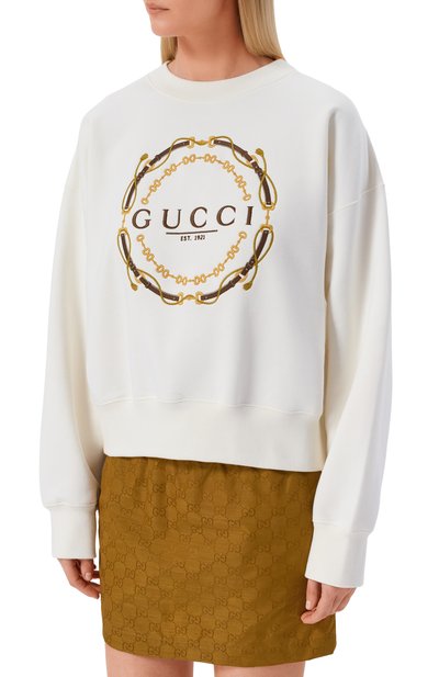 Хлопковый свитшот GUCCI, арт. 837931/XJHQV, фото 3