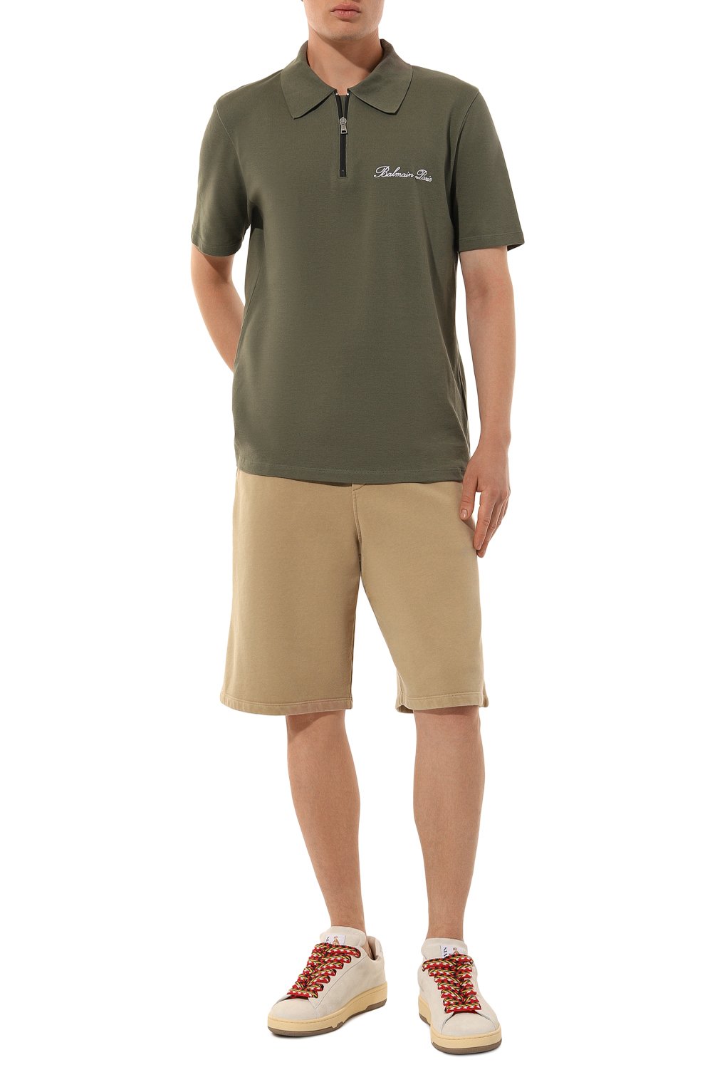 Хлопковое поло BALMAIN, арт. DH1GC028/BC78, фото 2