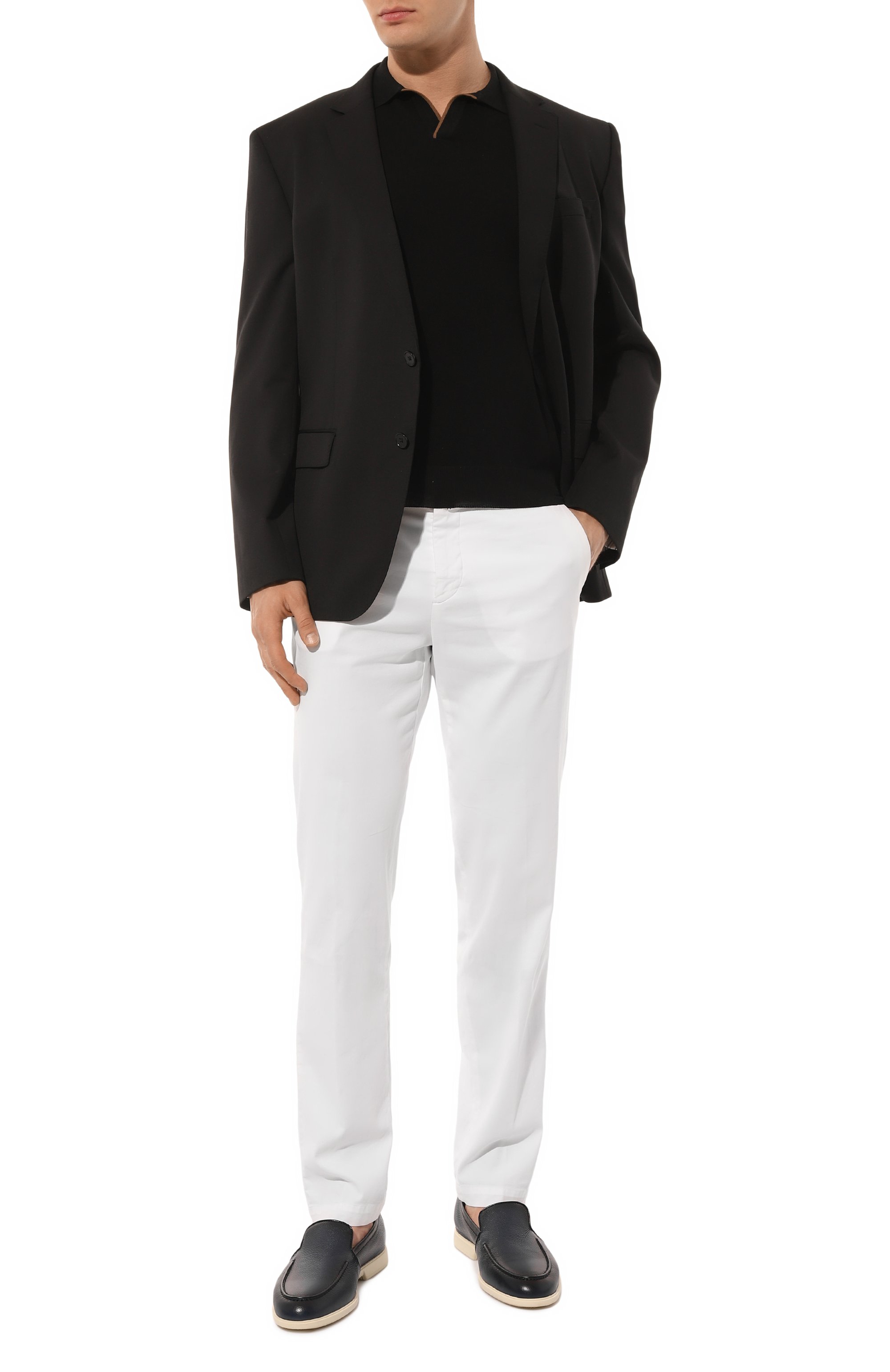 Кожаные лоферы malibu SANTONI, арт. MGAG18777TICSTZ9U59, фото 2