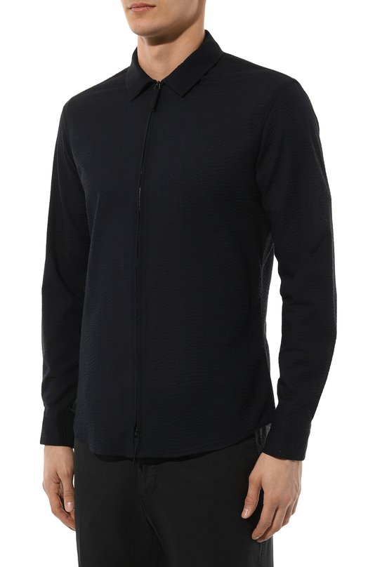 Хлопковая рубашка Giorgio Armani 8WGCCZ5H/TZ272 Синий  8WGCCZ5H/TZ272 Фото 3