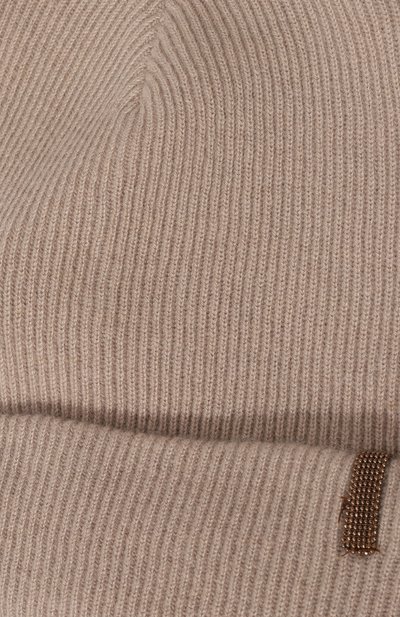 Кашемировая шапка BRUNELLO CUCINELLI розового цвета по цене 25250 руб., арт. B12M10779B, фото 3 Кашемировая шапка BRUNELLO CUCINELLI, арт. B12M10779B, фото 3