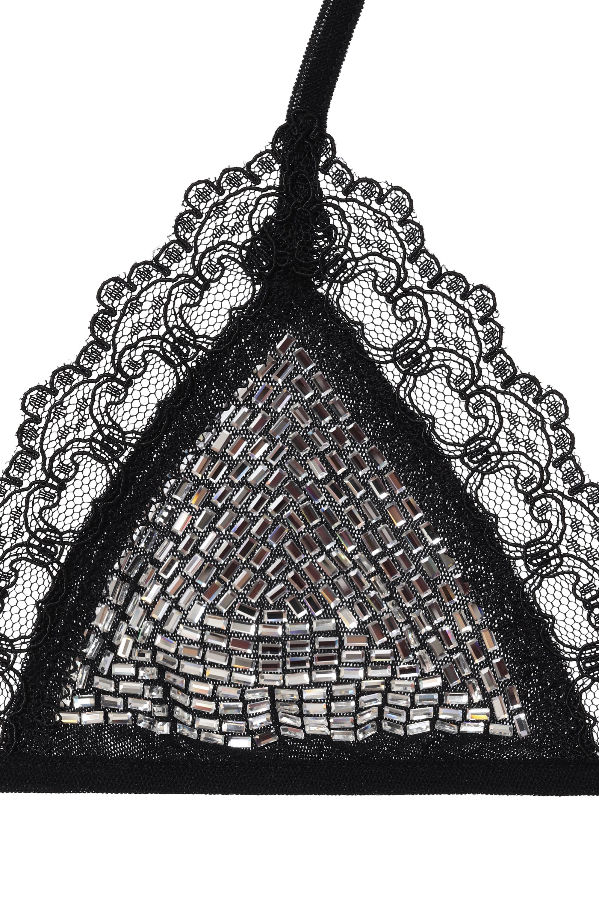 Топ с отделкой стразами THE ATTICO, арт. 250WCL00001/PAA086TA, фото 6