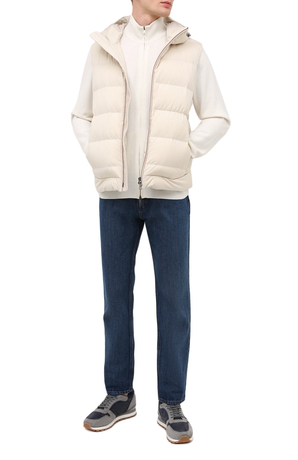 Замшевые кроссовки ANDREA VENTURA FIRENZE, арт. SPRINTER/SHEARLING/NABUK+CACHEMIRE/SPR-AWG, фото 2