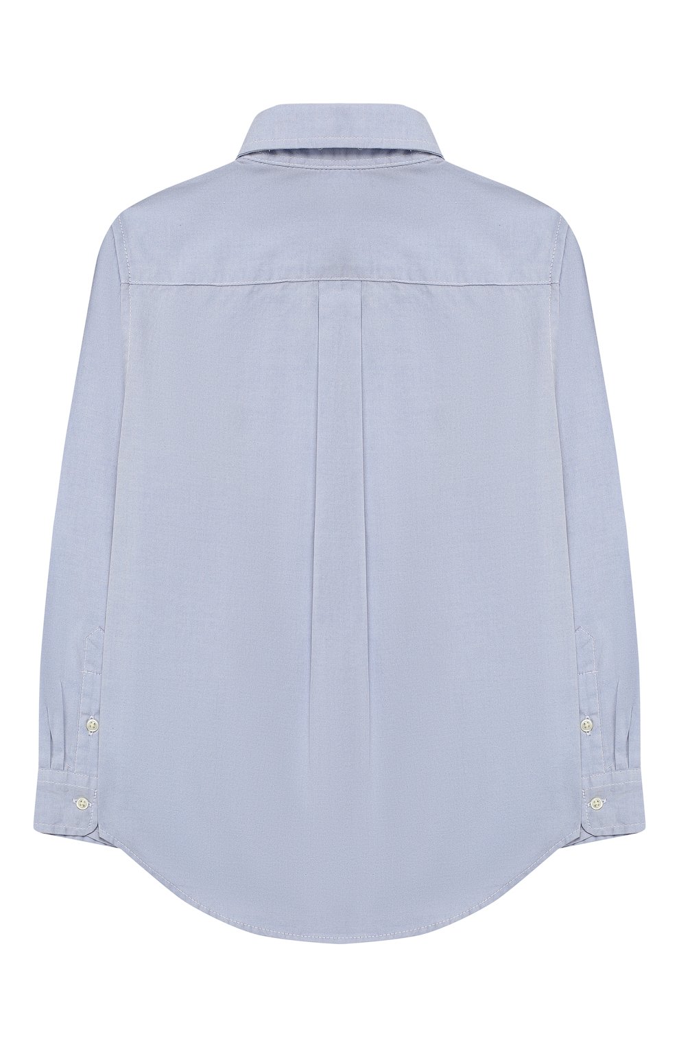 Хлопковая рубашка с воротником button down RALPH LAUREN голубого цвета по цене 8195 руб., арт. 322600259, фото 2 Хлопковая рубашка с воротником button down RALPH LAUREN, арт. 322600259, фото 2