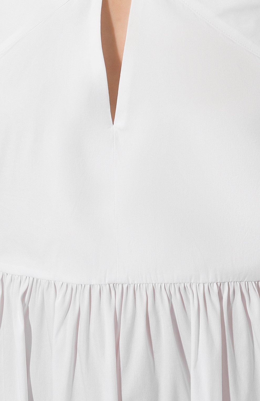 Хлопковое платье WEEKEND MAX MARA белого цвета по цене 45160 руб., арт. STELVIO 241622107, фото 5 Хлопковое платье WEEKEND MAX MARA, арт. STELVIO 241622107, фото 5