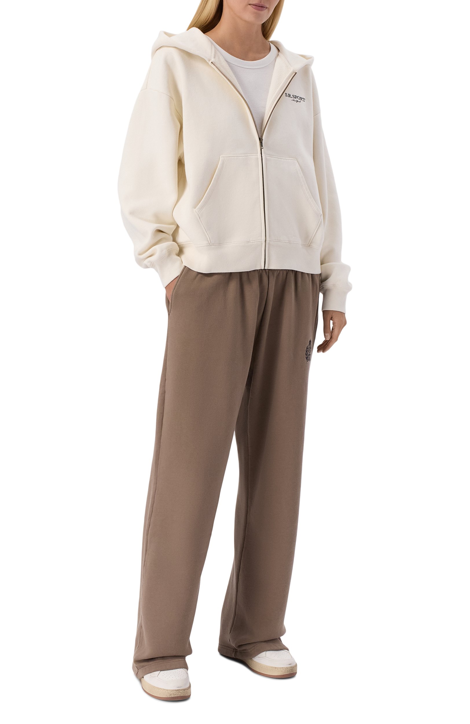 Хлопковая толстовка SPORTY AND RICH, арт. ST094711304WH37, фото 2