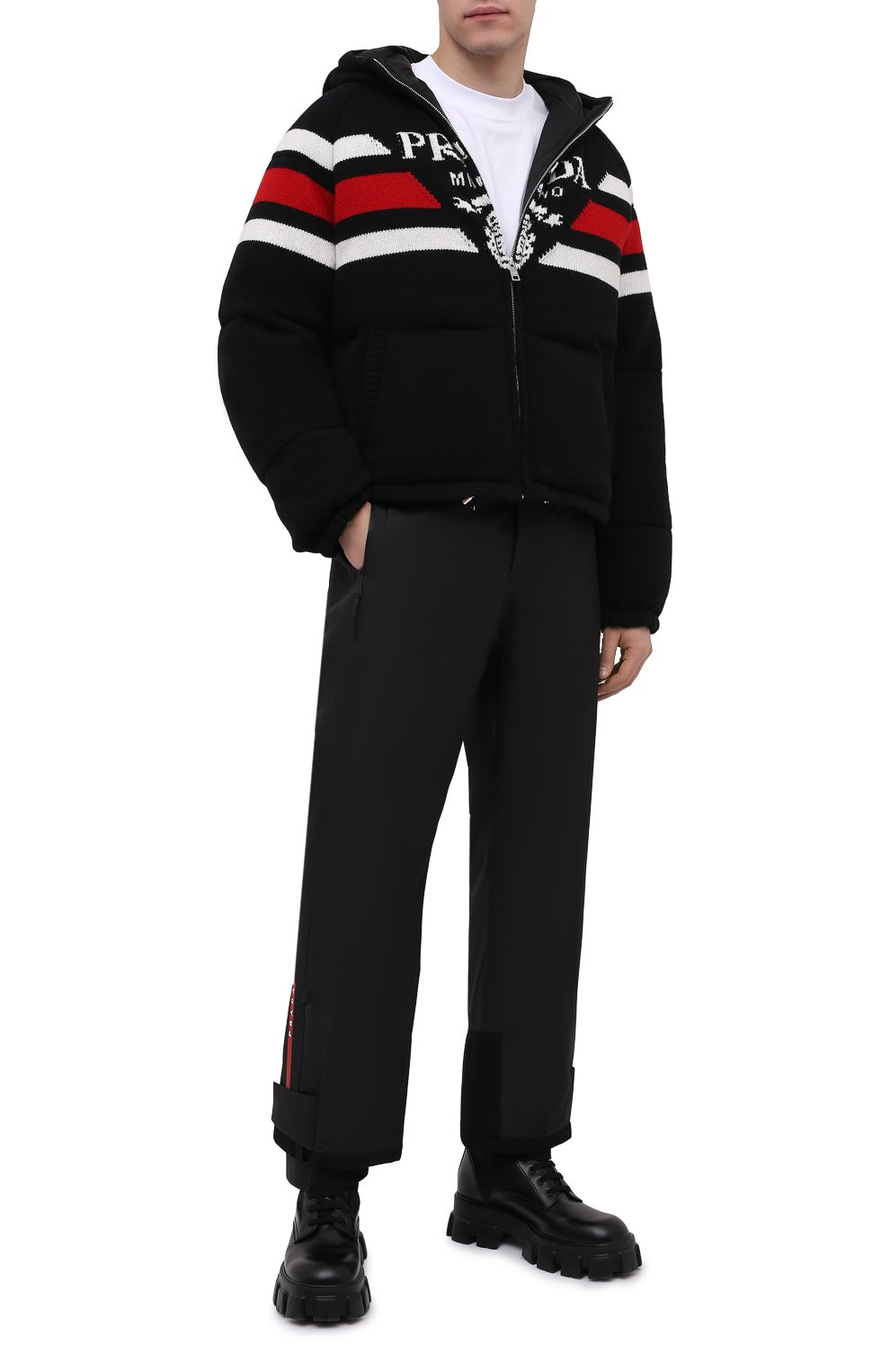 Пуховик из шерсти и кашемира PRADA, арт. SGC017-10PA-F0002-212, фото 2