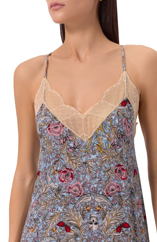 Платье из вискозы Zadig and Voltaire WWDR02567 Голубой  WWDR02567 Фото 5