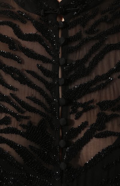 Шелковое платье SAINT LAURENT черного цвета по цене 755000 руб., арт. 615093/Y115W, фото 5 Шелковое платье SAINT LAURENT, арт. 615093/Y115W, фото 5