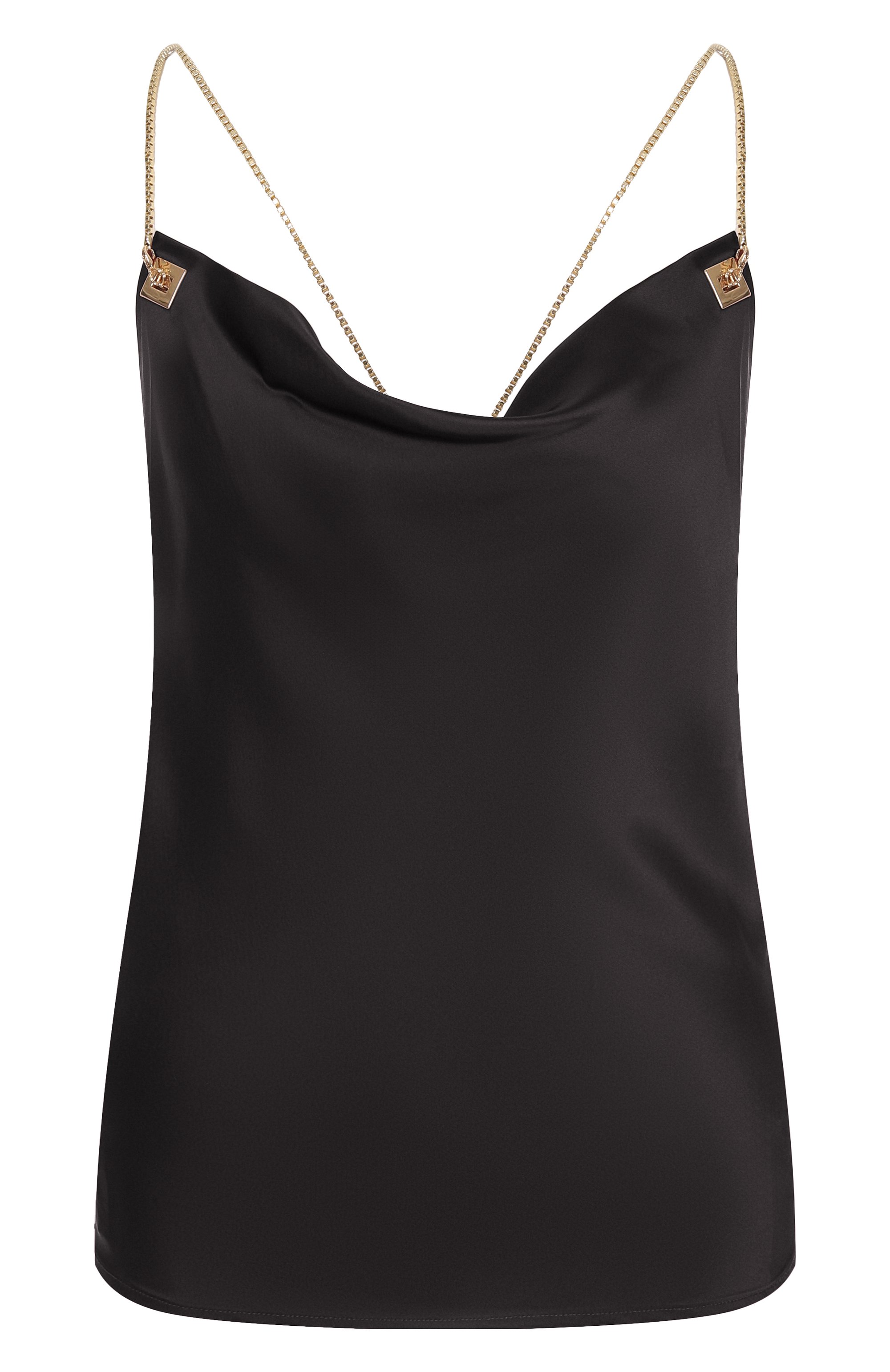 Атласный топ DANAME черного цвета по цене 30900 руб., арт. 725FW7707A, фото 1 Атласный топ DANAME, арт. 725FW7707A, фото 1