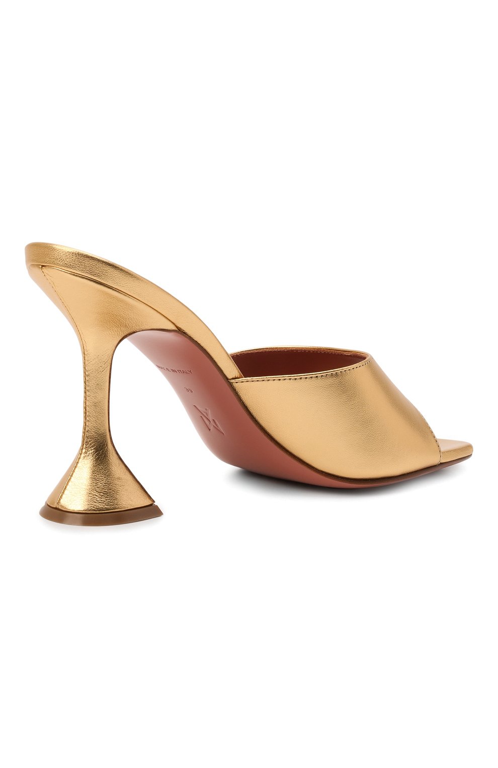 Кожаные мюли lupita AMINA MUADDI, арт. LUPITA SLIPPER/METALLIC NAPPA/G0LD, фото 5