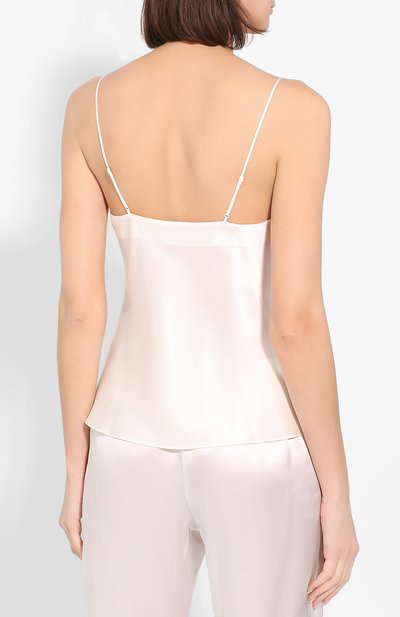 Шелковый топ LUNA DI SETA белого цвета по цене 17860 руб., арт. VLST08005, фото 4 Шелковый топ LUNA DI SETA, арт. VLST08005, фото 4