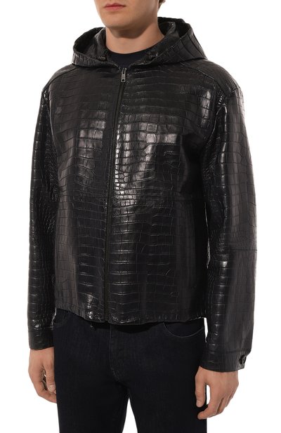 Куртка из кожи аллигатора PRADA, арт. UPW161-016-F0008, фото 3
