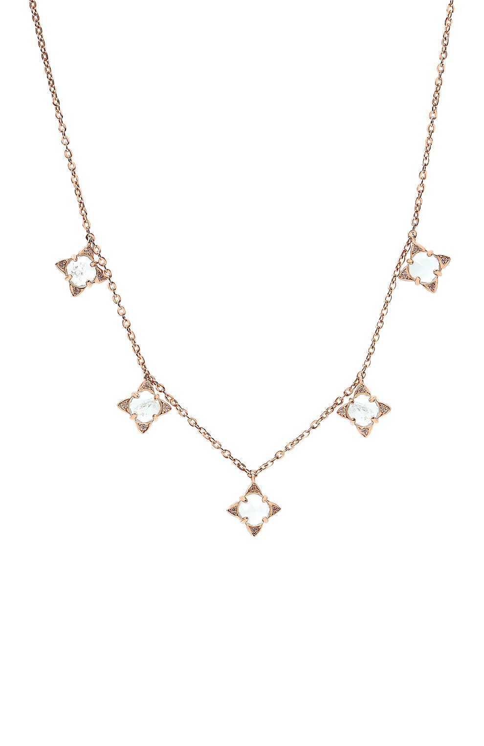 Серебряное ожерелье с ак вамарином MOONKA, арт. tr-nl-aqm, фото 3