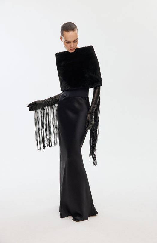 Кожаные перчатки Sportmax ANGEL1234 Чёрный  ANGEL1234 Фото 3