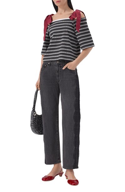 Джинсы UNDERCOVER темно-серого цвета по цене 95800 руб., арт. UP1F1505, фото 2 Джинсы UNDERCOVER, арт. UP1F1505, фото 2