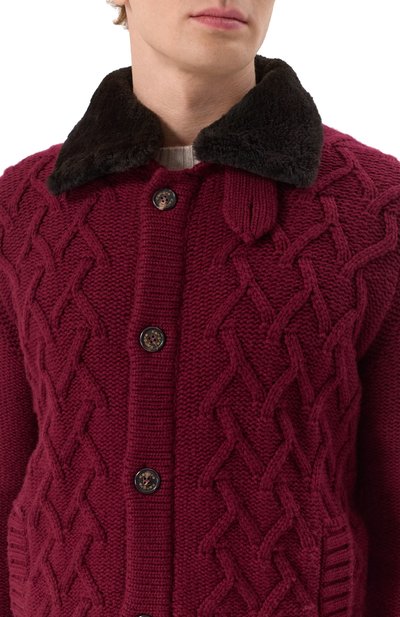 Кашемировый кардиган с отделкой из бобра KANGRA, арт. 9351/56 02, фото 5