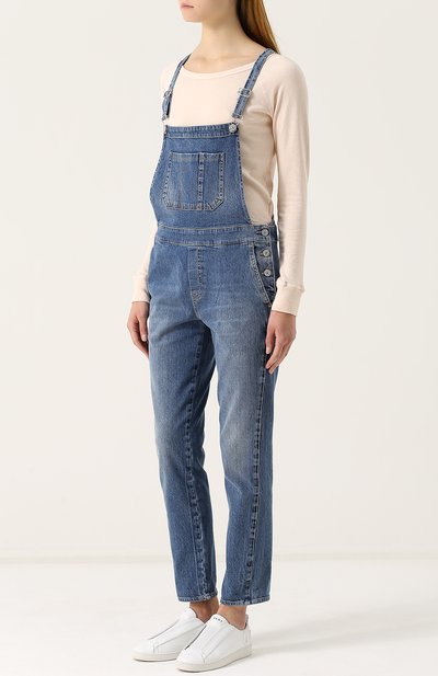 Джисновый комбинезон с потертостями 7 FOR ALL MANKIND, арт. SCRK730CI, фото 3