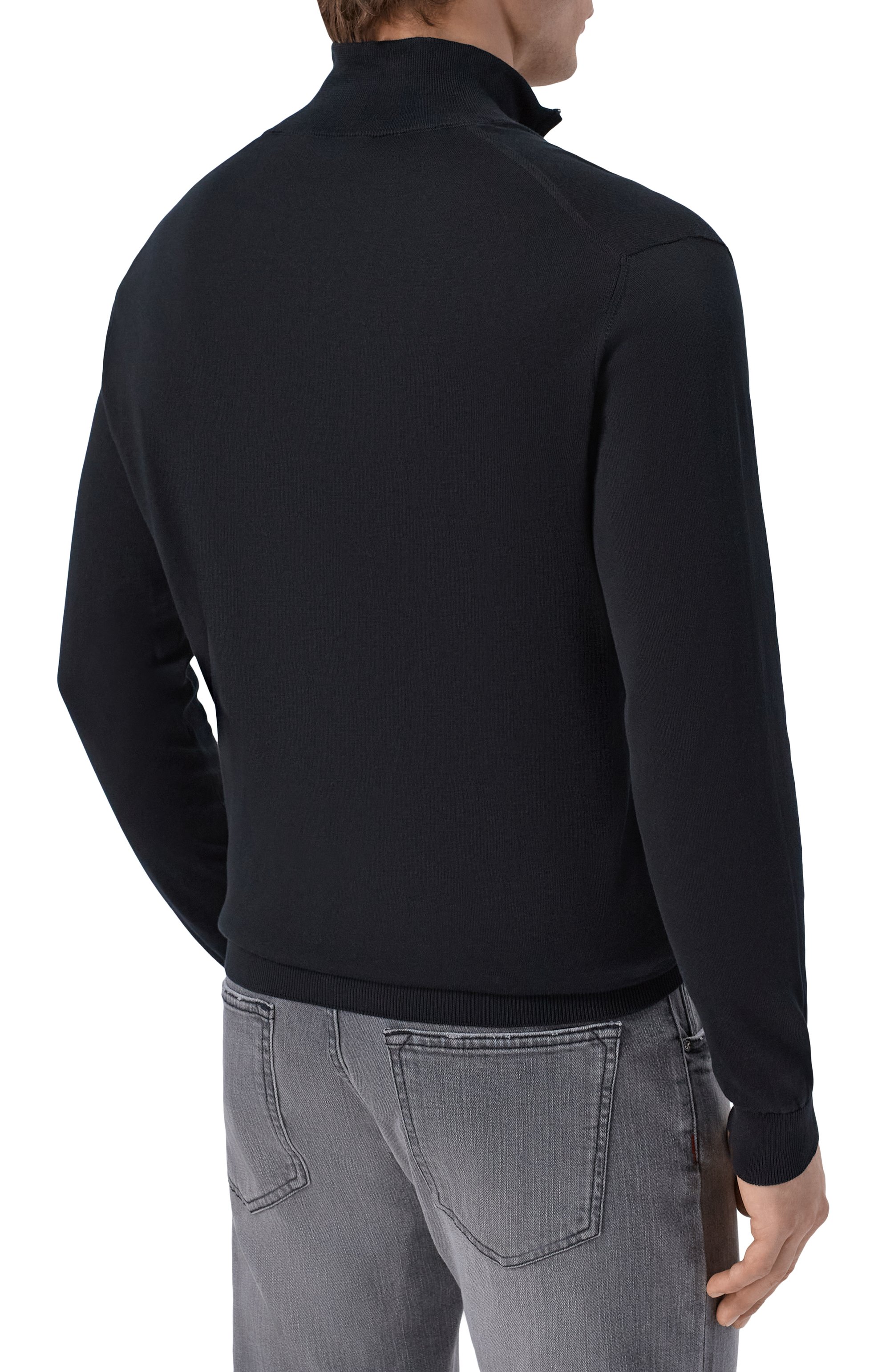 Хлопковый джемпер ANDREA CAMPAGNA черного цвета по цене 41600 руб., арт. M5426-8062, фото 4 Хлопковый джемпер ANDREA CAMPAGNA, арт. M5426-8062, фото 4