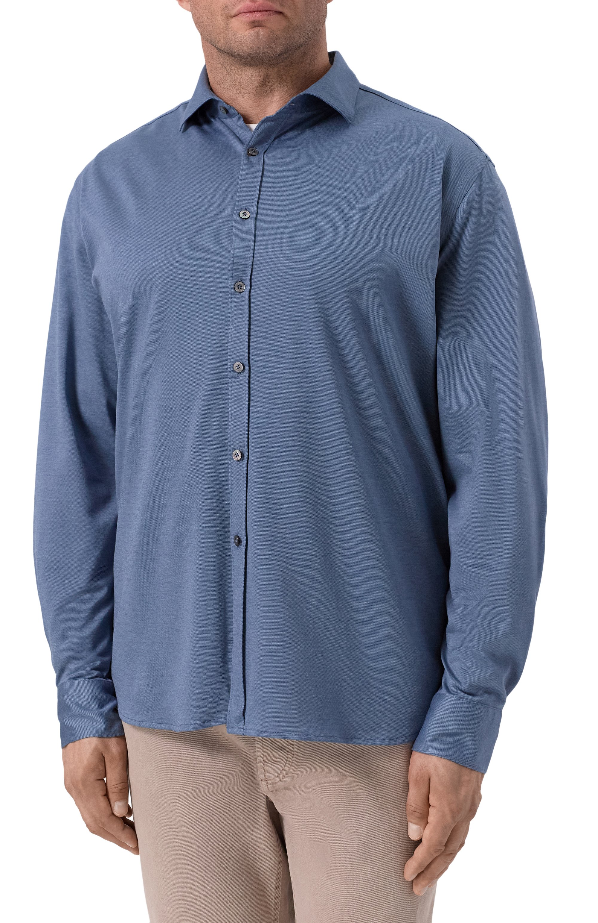 Рубашка из хлопка и лиоцелла CANALI, арт. CSL70B1B/GN03485, фото 3