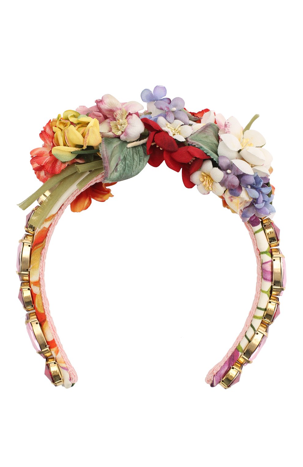 Ободок для волос DOLCE & GABBANA разноцветного цвета по цене 284500 руб., арт. FY337Z/GDU24, фото 1 Ободок для волос DOLCE & GABBANA, арт. FY337Z/GDU24, фото 1