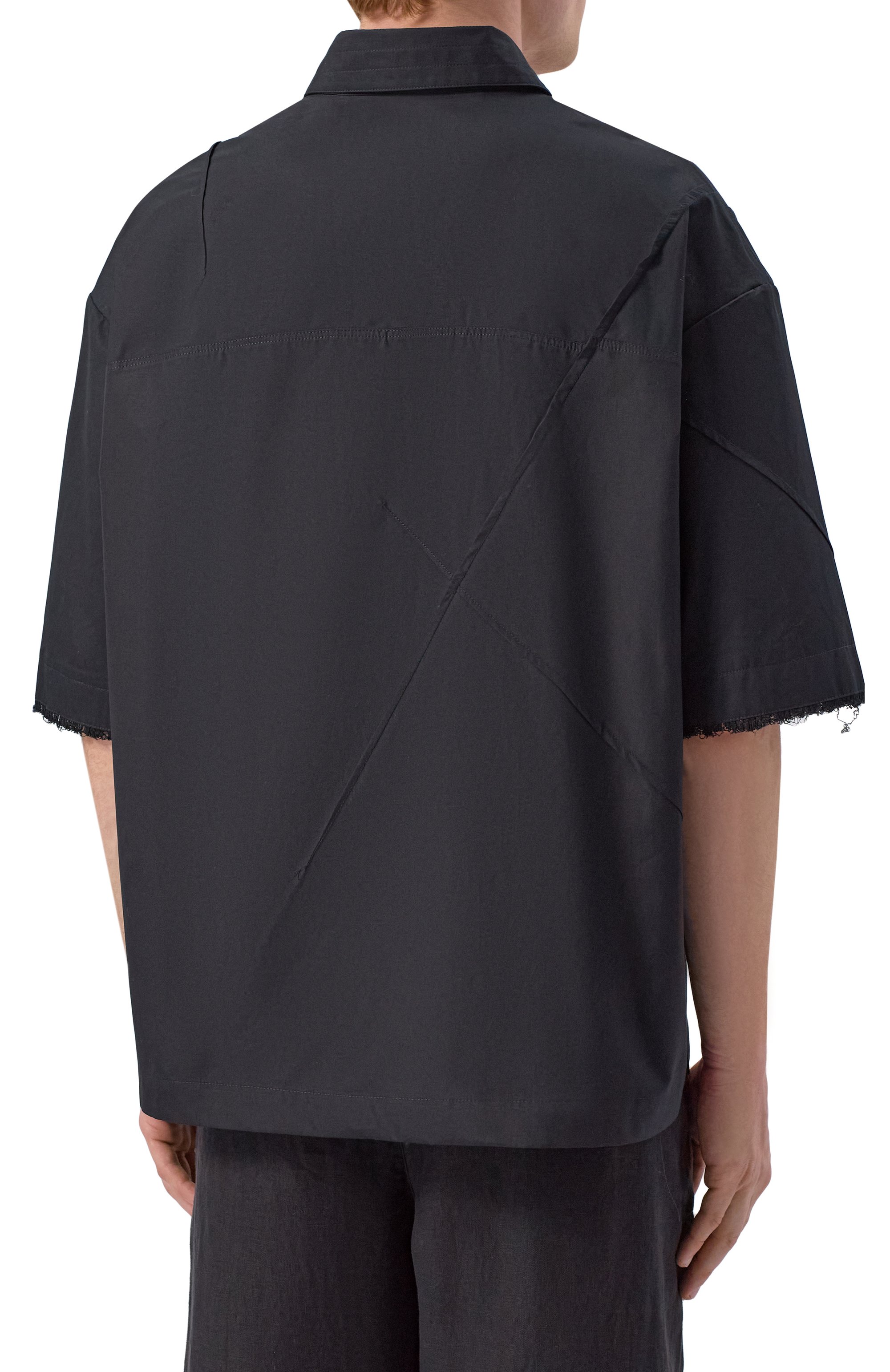 Хлопковая рубашка ISABEL BENENATO черного цвета по цене 75300 руб., арт. UW63S26, фото 4 Хлопковая рубашка ISABEL BENENATO, арт. UW63S26, фото 4