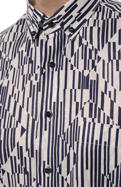 Льняная рубашка ZILLI, арт. MFZ-3192-8526/0002, фото 5