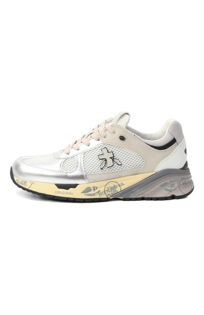 Комбинированные кроссовки mase-d PREMIATA белого цвета по цене 32550 руб., арт. MASED/VAR 7402, фото 4 Комбинированные кроссовки mase-d PREMIATA, арт. MASED/VAR 7402, фото 4